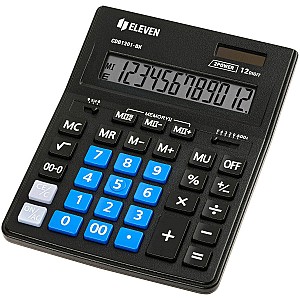 Calculator Eleven CDB1201BK-BL, 12 digits, cifre albastre