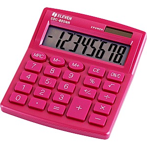 Calculator Eleven SDC805NRPK, 8 digits, roz