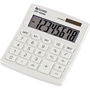 Calculator Eleven SDC805NRWH, 8 digits, alb