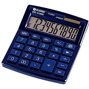 Калькулятор Eleven SDC810NRNV, 10 разрядов, темно-синий