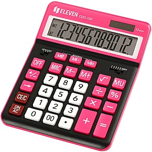 Calculator Eleven CDC120BK-RD, 12 digits, negru-roz