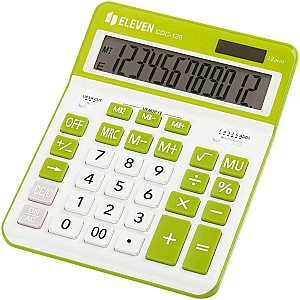 Calculator Eleven CDC120WH-GN, 12 digits, alb-verde