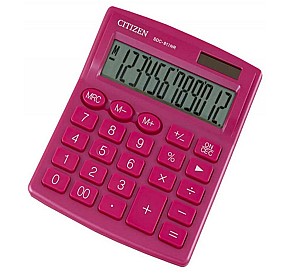 Calculator 12 digits CITIZEN SDC-812 NR-PK, roz