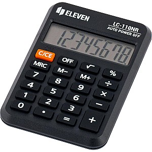 Calculator 8 digits Eleven LC110NR, negru