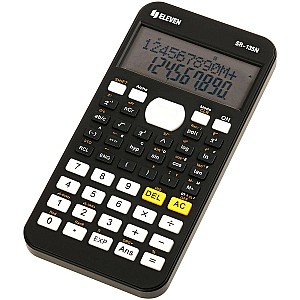 Calculator stiintific 10+2 digits Eleven SR135N, 2 linii, 240 functii, negru