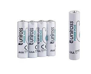 Set baterii Uniross AAA LR03 Alkaline, 4 bucati