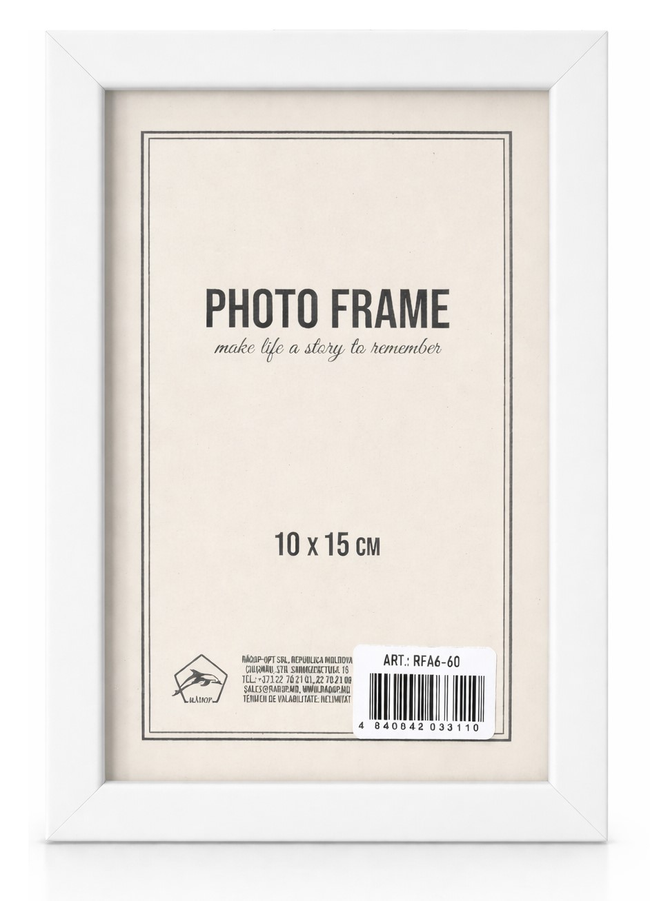 Фоторамка А6 (10х15см) RFA6-61 белая