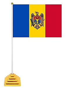 Drapel mic pe suport, Republica Moldova