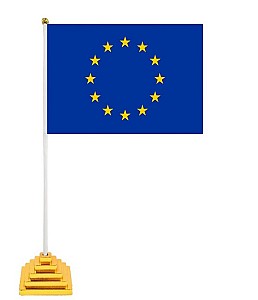 Drapel mic pe suport, Europa