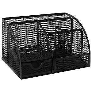 Suport de masa 8089, 7 sectii, plasa, metalic, neagra