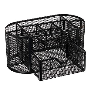 Suport de masa 9059, 9 sectii, plasa, metalic, neagra