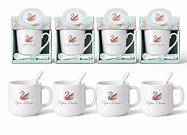 Set cadou cu cana si lingurita HH04070 cu desen