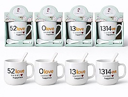 Set cadou cu cana si lingurita HH04073 cu desen