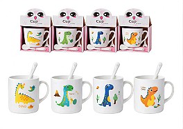 Set cadou cu cana si lingurita HH04074 cu desen