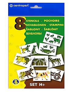 Sablon pentru carioci de suflat Centropen Animale