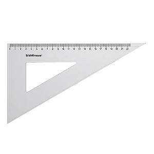 Угольник ErichKrause 49567, 22см, 60, прозрачный