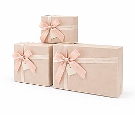 Набор коробок подарочных (3шт) HH04237 розовый
