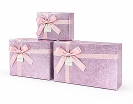 Набор коробок подарочных (3шт) HH04239 розовый