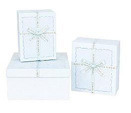 Набор коробок подарочных (3шт) HH04245 белый