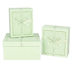 Набор коробок подарочных (3шт) HH04247 зеленый