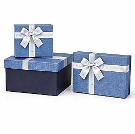 Набор коробок подарочных (3шт) HH04254 темно-синий
