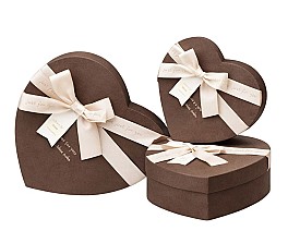 Набор коробок подарочных (3шт) HH04261 коричневый