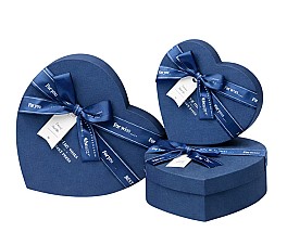 Набор коробок подарочных (3шт) HH04262 синий