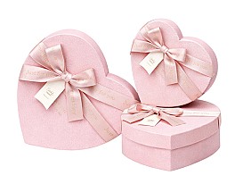 Набор коробок подарочных (3шт) HH04264 розовый