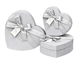 Набор коробок подарочных (3шт) HH04265 серебристый