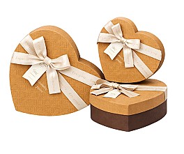 Набор коробок подарочных (3шт) HH04268 горчичный