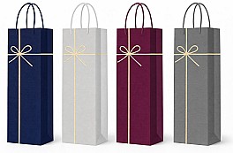 Пакет подарочный бутылочный 12x36x9см HH04233