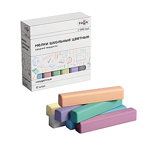 Creta colorata pentru tabla Gamma 12 culori, patrata 30320213
