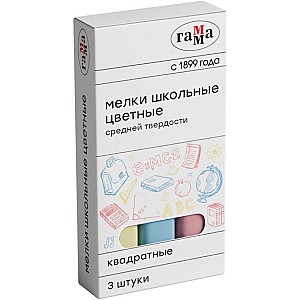 Creta colorata pentru tabla Gamma, 3 culori, patrata 30320211