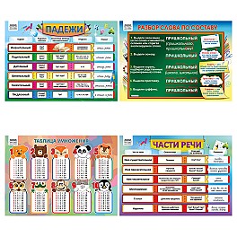 Set planse educative Clasele primare 4 teme
