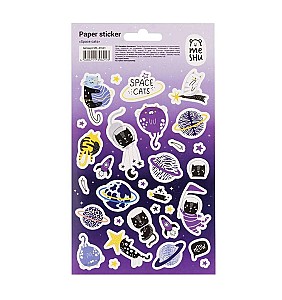 Autocolante Meshu 328487 Space Cats 12x21cm, 31buc