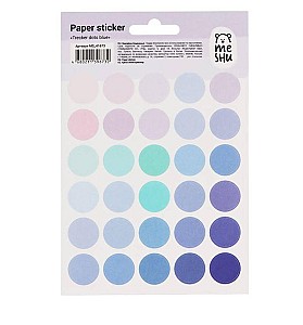 Autocolante Meshu 328506 Trecker dots blue 12x18cm, 30buc