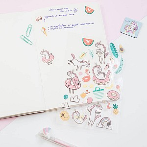 Autocolante Meshu 328492 Unicorn 12x21cm, 31buc