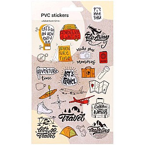 Autocolante Meshu 332387 Adventure time PVC 10x21cm, 24buc