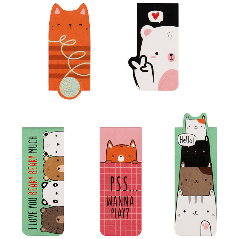 Semne de carte magnetice 5 buc. MESHU Beary Beary 342165