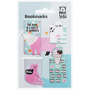 Semne de carte magnetice MESHU Purple Mood 342178, 4buc