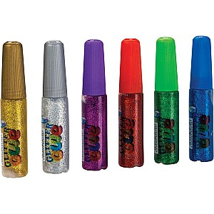 Adeziv de cancelarie cu sclipici Centrum 82670, 6 ml., asortat