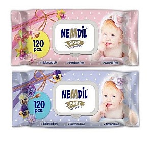 Servetele umede Nemdil Baby 120 buc cu capac