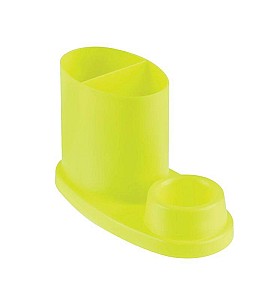 Подставка настольная OP134 Эллипс, пластик, лимонный