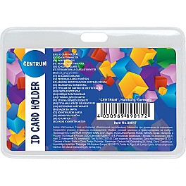 Бейдж горизонтальный 103x60 мм Centrum 89017 (мягкий пластик)