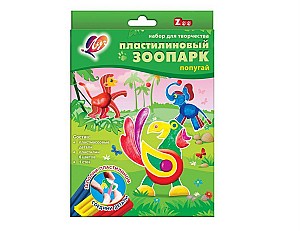 Set de creatie din plastilina Luci, Papagal