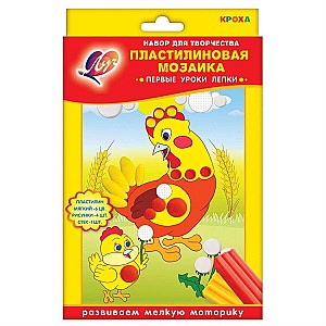 Setul Mozaic din plastilina, Animalele si puii lor