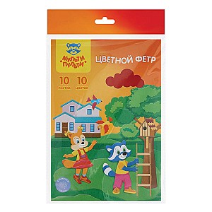 Set fetru color Multi-Pulti 10 foi 10 culori 18064