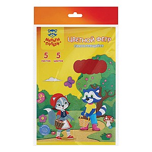 Set fetru color Multi-Pulti 5 foi 5 culori 16850 adeziv