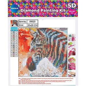 Mozaic cu diamante Centrum 89620 Zebra 5D 20x20cm