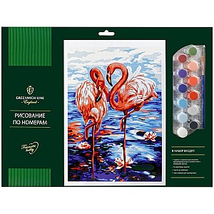Pictura pe numere Flamingo 30x40cm _41494